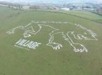 Gigantyczny wilkołak namalowany na wzgórzu Somerset celem promowania Resident Evil Village