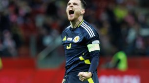 Kapitan Szkocji Andy Robertson czyta emocjonalny list Rute Cardoso, żony Diogo Joty